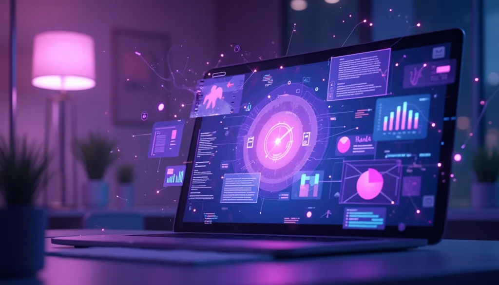 Illustration représentant l'IA générative appliquée au marketing pour les PME