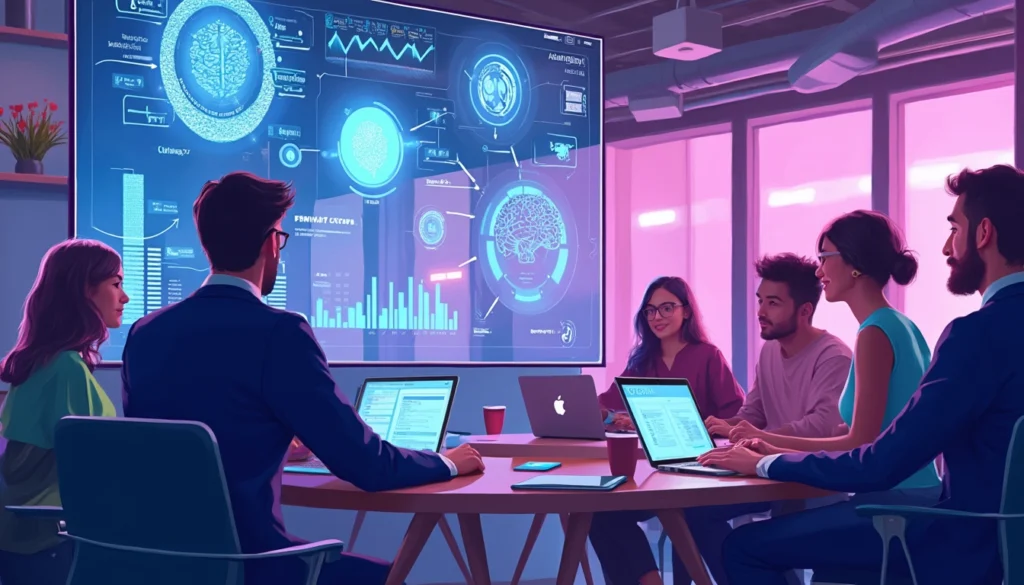 Image illustrant l'interaction entre l'intelligence artificielle et les créateurs de contenu