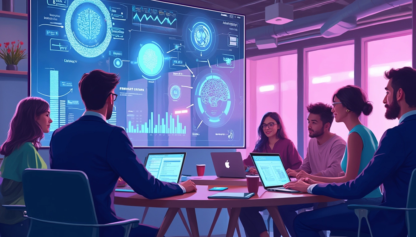 Image illustrant l'interaction entre l'intelligence artificielle et les créateurs de contenu