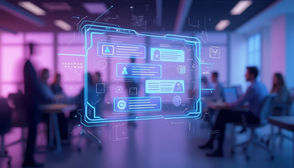 Chatbot intégré dans un processus de recrutement, facilitant les échanges avec les candidats