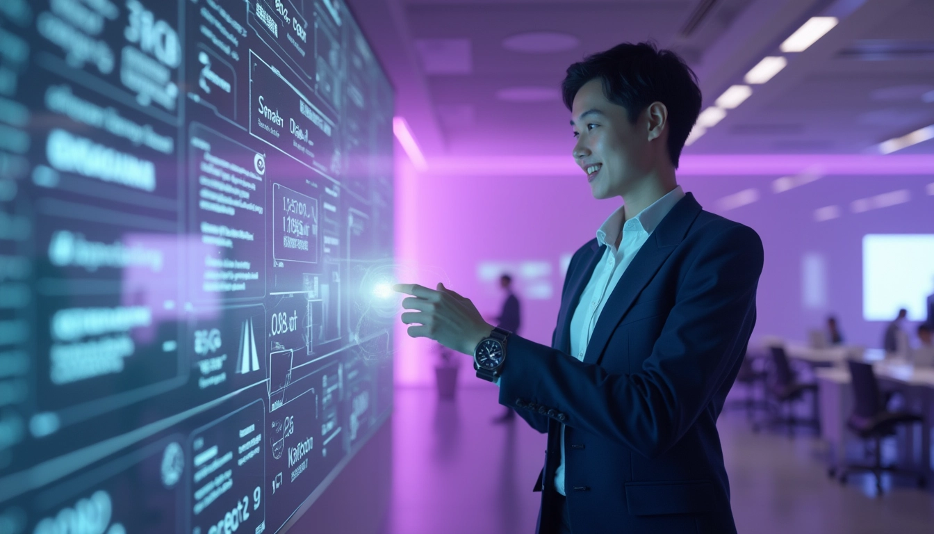 Chatbot intelligent interagissant avec des clients sur un écran d'ordinateur