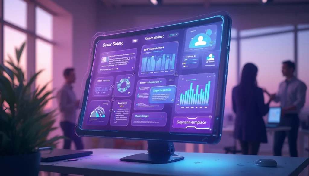 Chatbot intelligent interagissant avec des clients sur un écran d'ordinateur