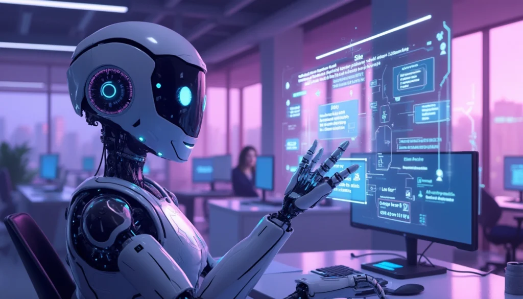 Chatbot utilisé dans un processus de recrutement pour automatiser les interactions avec les candidats