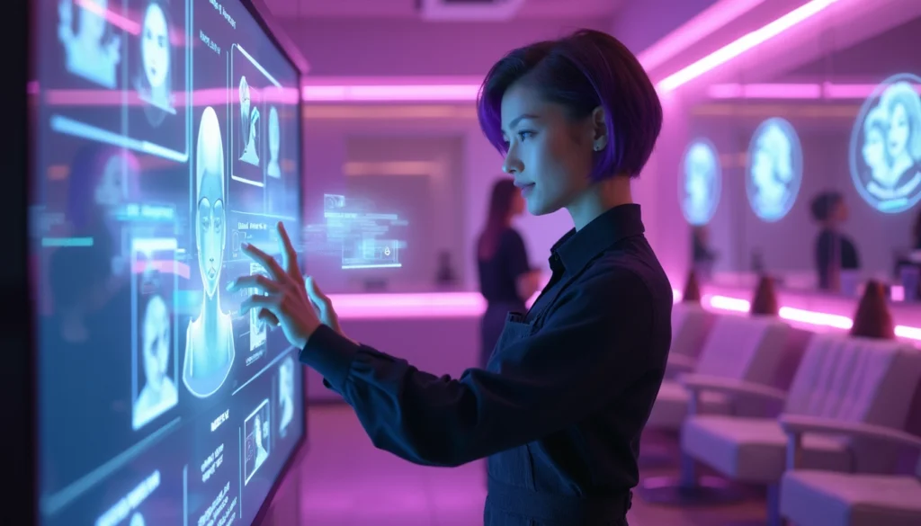 Chatbot assisté par IA pour salon de coiffure offrant des interactions personnalisées