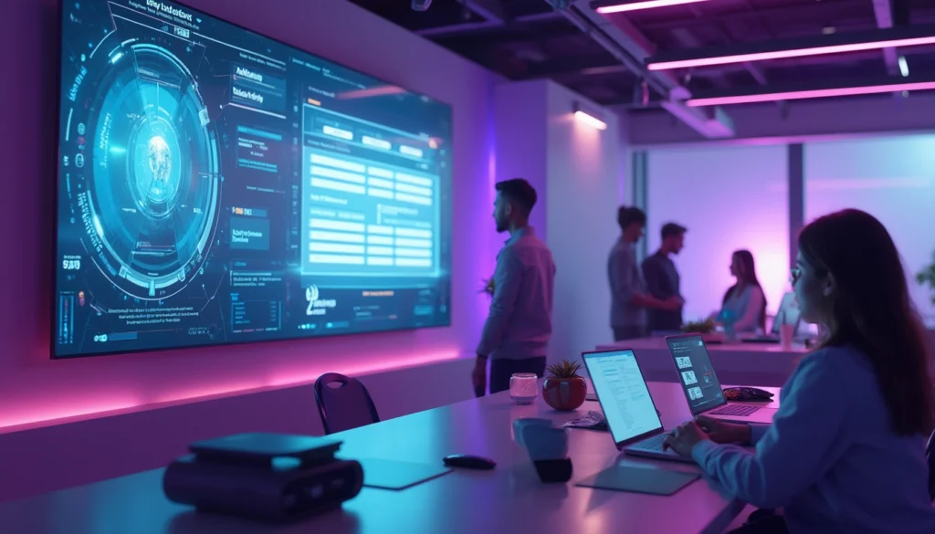 Illustration des bénéfices des chatbots pour les PME, automatisation des tâches et optimisation de l'efficacité