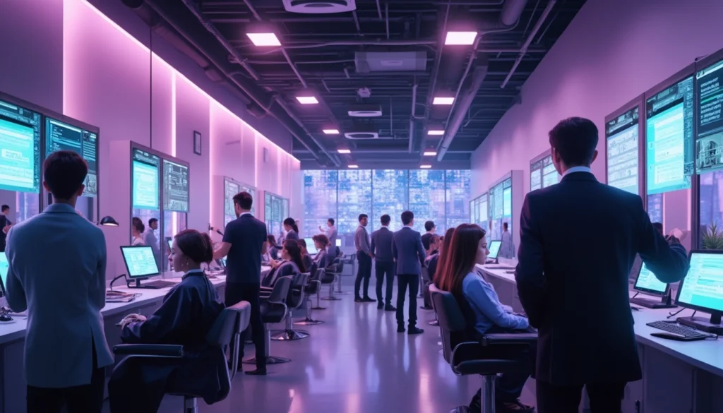 Technologie IA utilisée dans un salon de coiffure pour améliorer la gestion des rendez-vous