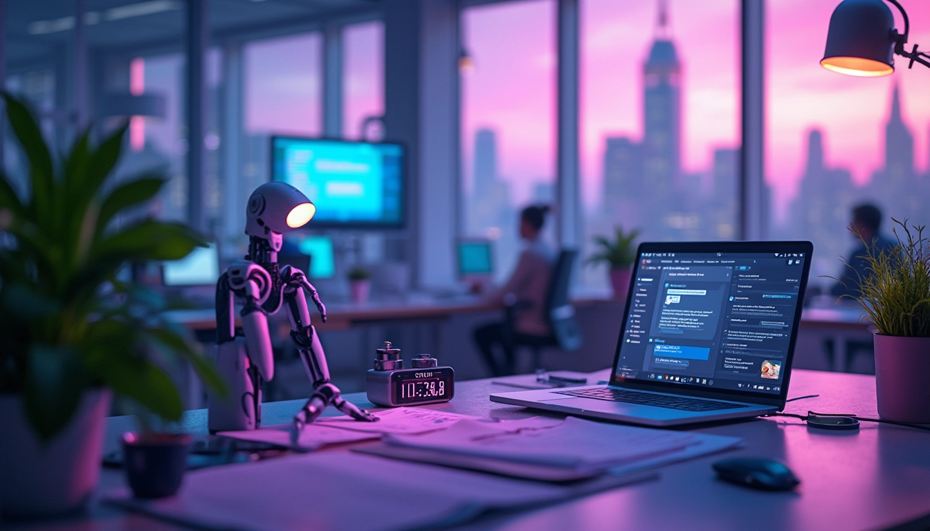 Un chatbot interagissant avec un client sur une plateforme de messagerie pour améliorer le service client