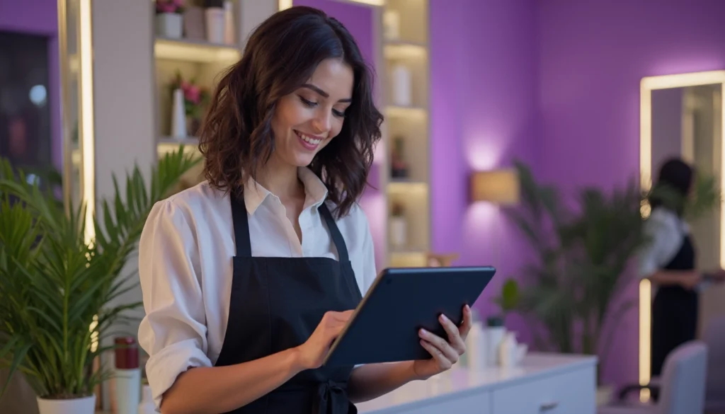 Chatbot interactif dans un salon de coiffure améliorant l'expérience client