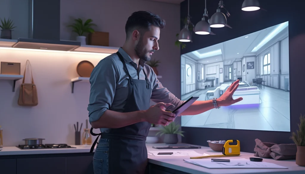 Cuisiniste utilisant l'intelligence artificielle pour améliorer l'expérience client