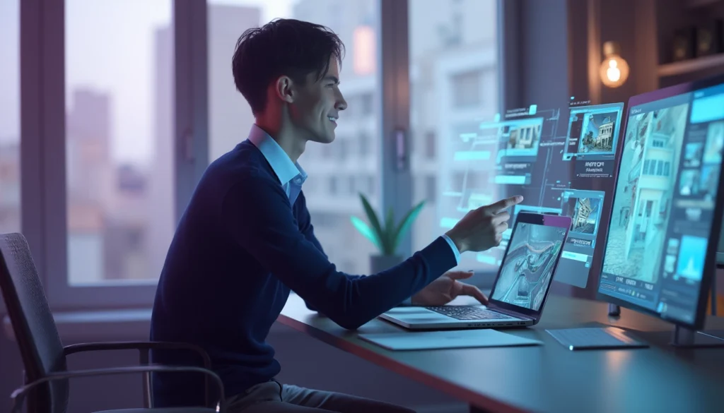 Chatbots et voicebots améliorant l'expérience client dans une agence immobilière