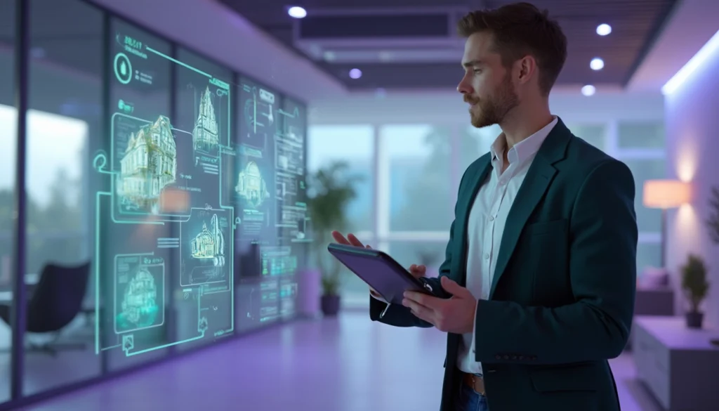 Voicebot optimisant le service client dans le secteur immobilier, facilitant les interactions 24/7