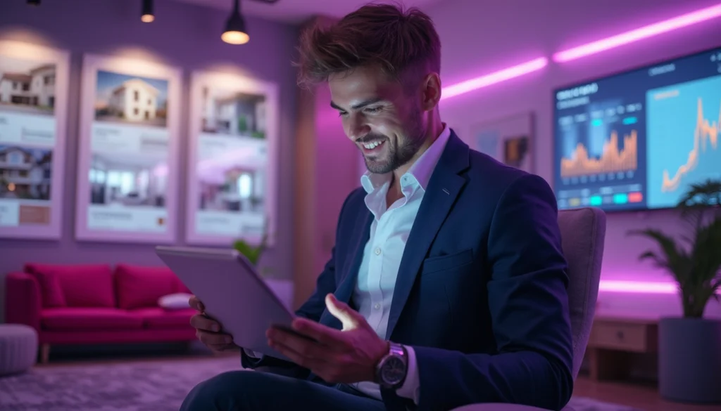 Agent immobilier utilisant des outils d'automatisation pour améliorer la productivité