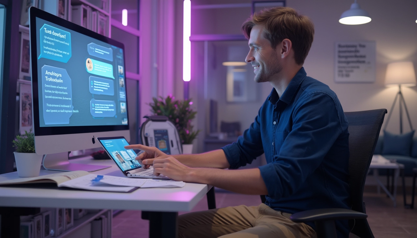 Graphique illustrant les avantages des solutions AI pour les PME, mettant en avant l'automatisation et les chatbots.