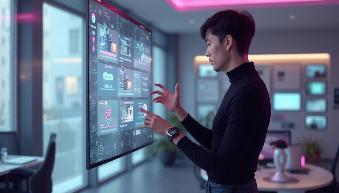 Voicebot interactif pour agence immobilière aidant les clients à trouver des biens