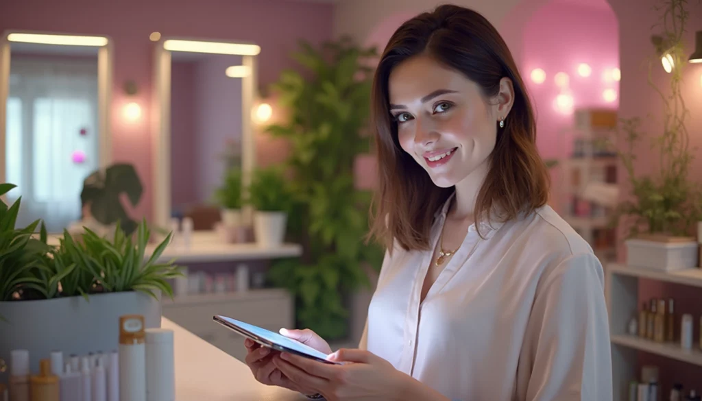 Chatbot offrant une assistance instantanée pour la réservation dans un institut de beauté