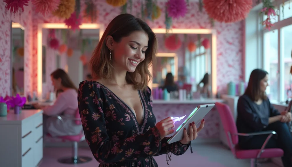 Chatbot interactif pour instituts de beauté et salons de coiffure, améliorant la relation client