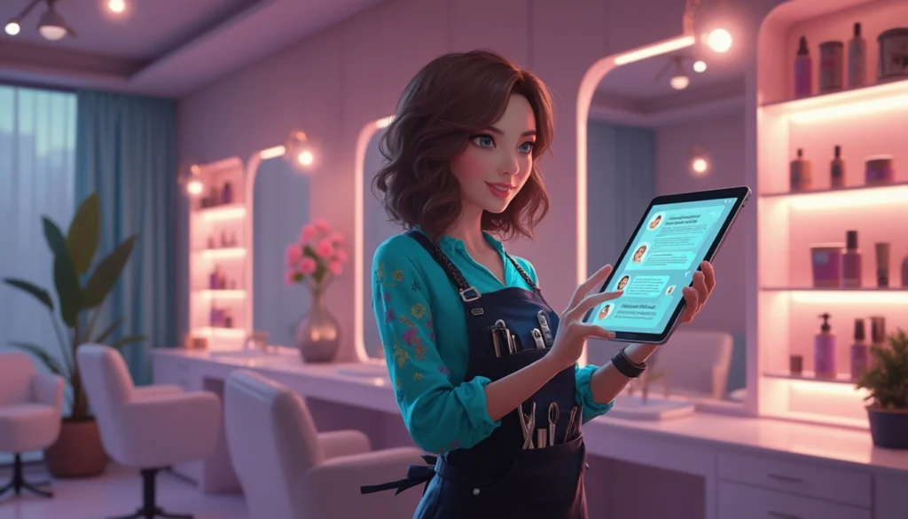 Chatbot interactif pour service client dans un institut de beauté, offrant des informations sur les soins et prises de rendez-vous.