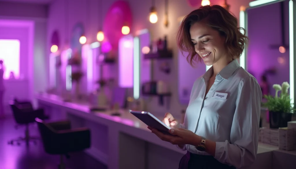 Logiciels et outils d'automatisation pour la gestion des salons de coiffure et instituts de beauté.