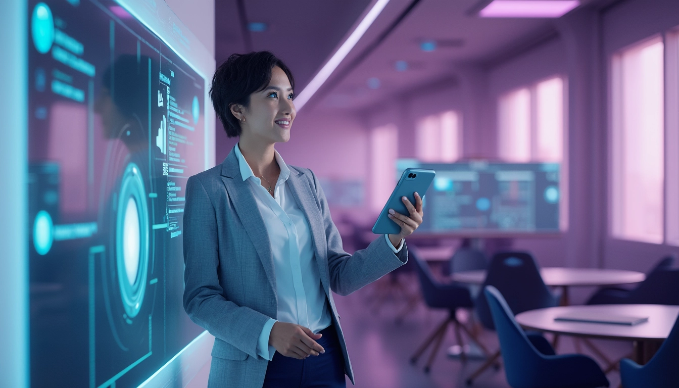 Voicebot interactif pour agences immobilières, facilitant la gestion des demandes clients.