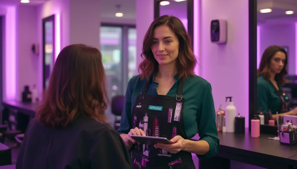 Voicebot interactif pour salon de coiffure, facilitant la prise de rendez-vous automatique