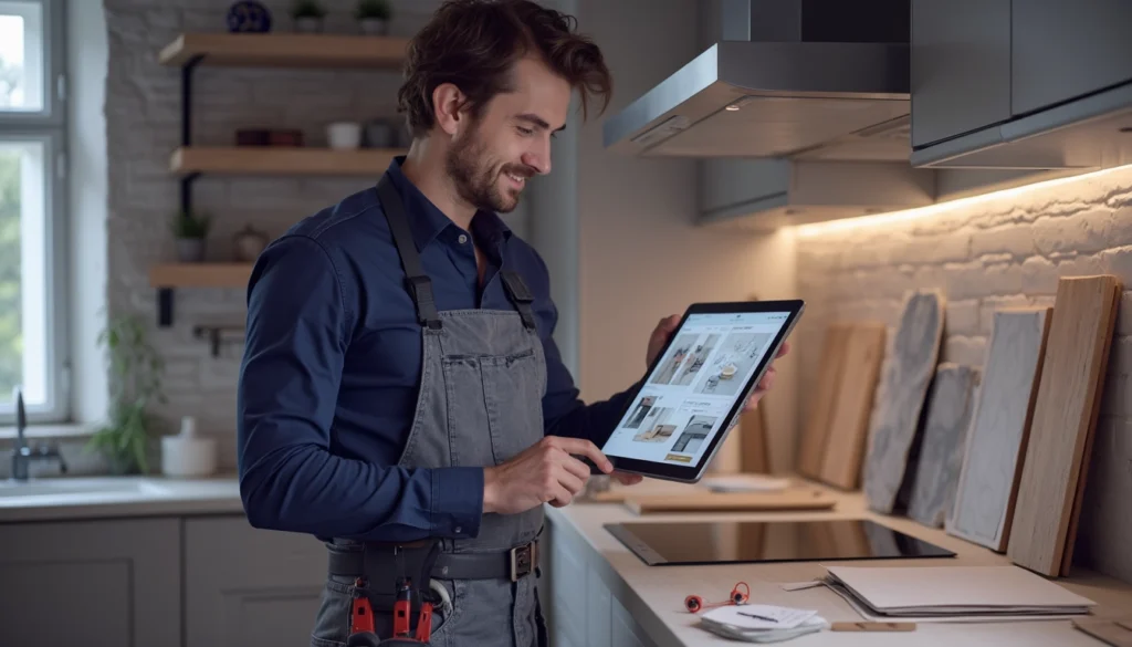 Illustration de l'automatisation des services pour les PME, incluant des chatbots et des outils de gestion