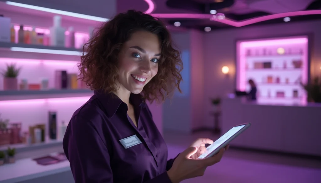 Chatbot intégré sur un site web d'institut de beauté pour prise de rendez-vous en ligne