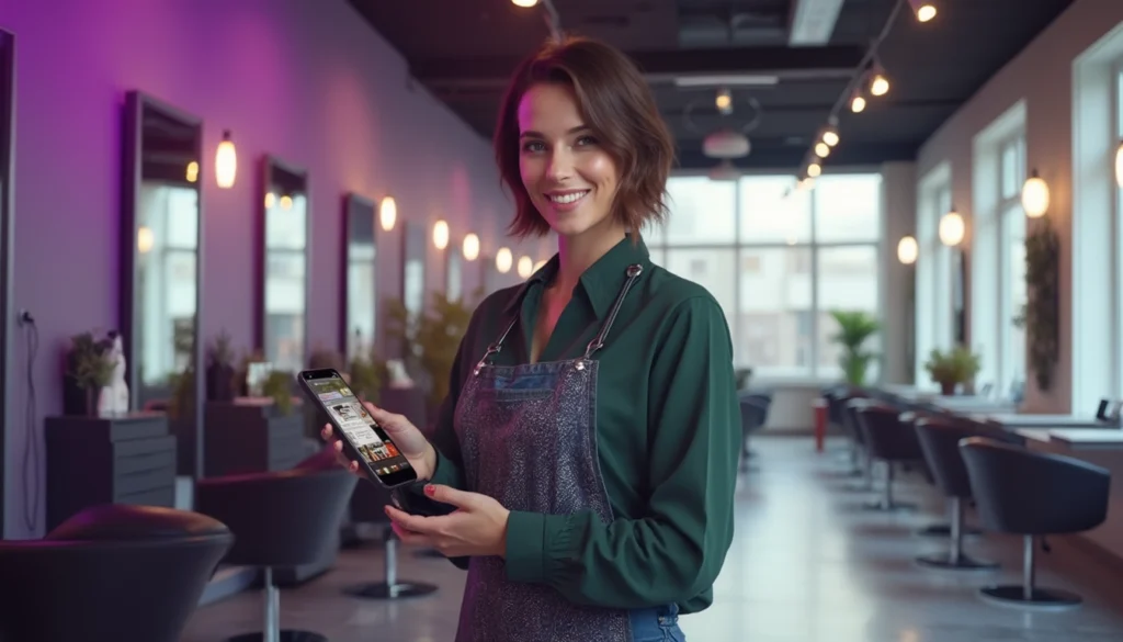 Chatbot intégré dans un site web de salon de coiffure améliorant le service client 24/7