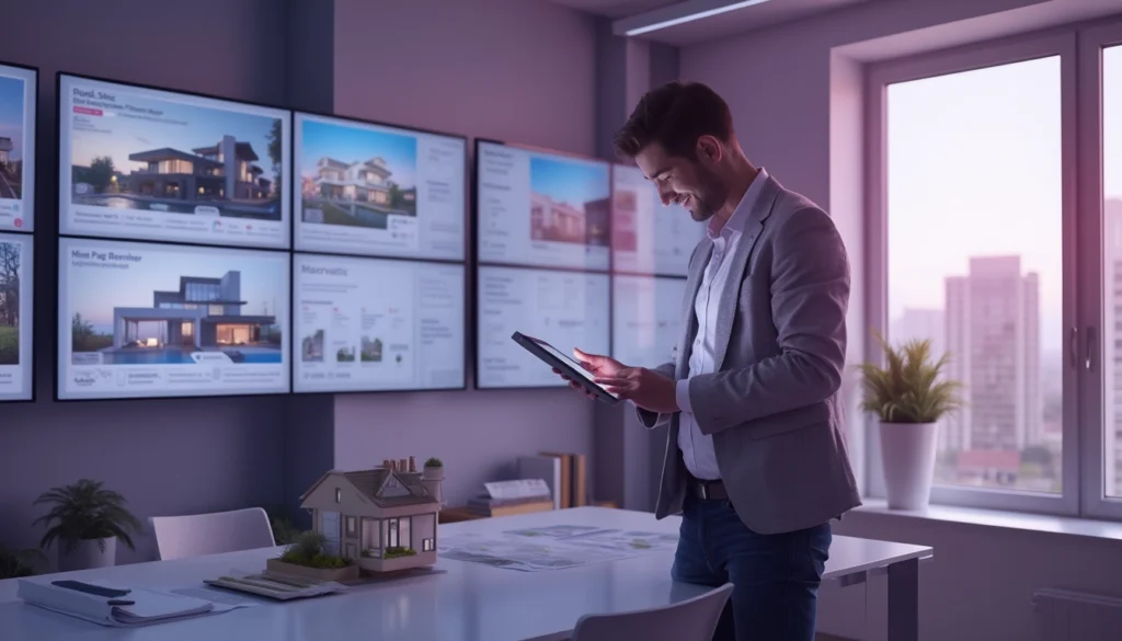 Chatbot immobilier interagissant avec un client en ligne pour répondre à des questions