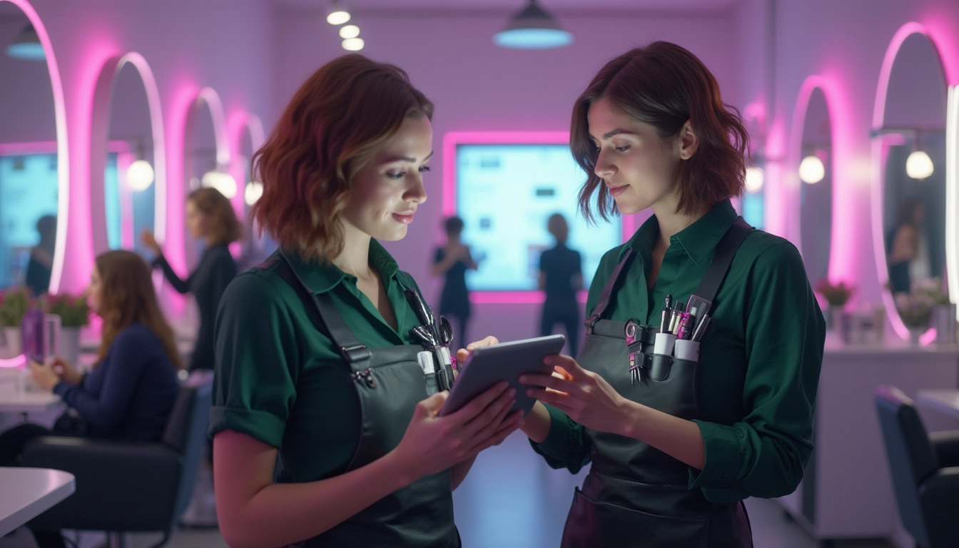 Un voicebot interactif dans un salon de coiffure offrant des services de rendez-vous