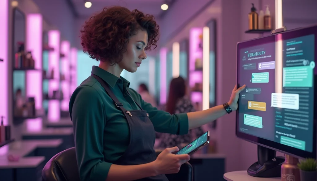 Chatbot assistant pour salons de coiffure répondant aux questions des clients