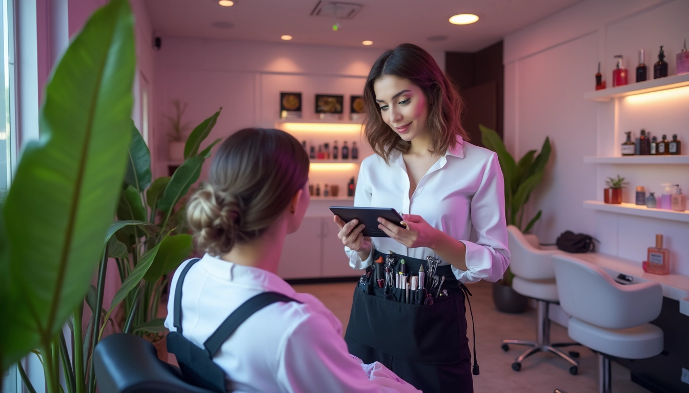 Chatbot facilitant la gestion des clients dans un institut de beauté, offrant des rendez-vous 24/7.