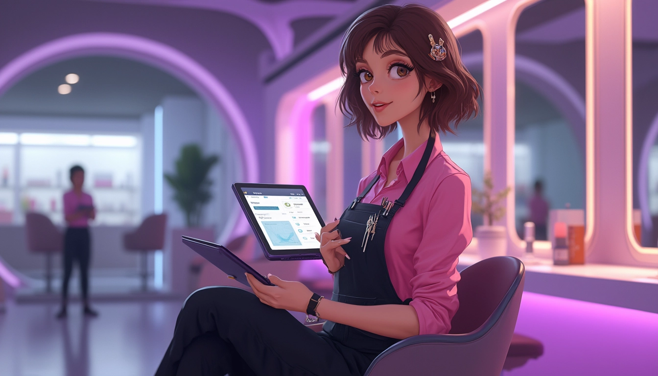 Chatbot interactif sur le site d'un institut de beauté, améliorant l'expérience client.