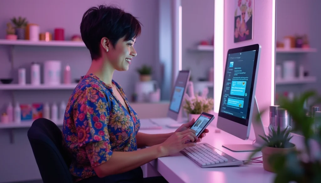 Chatbot automatisé gérant des rendez-vous dans un institut de beauté moderne