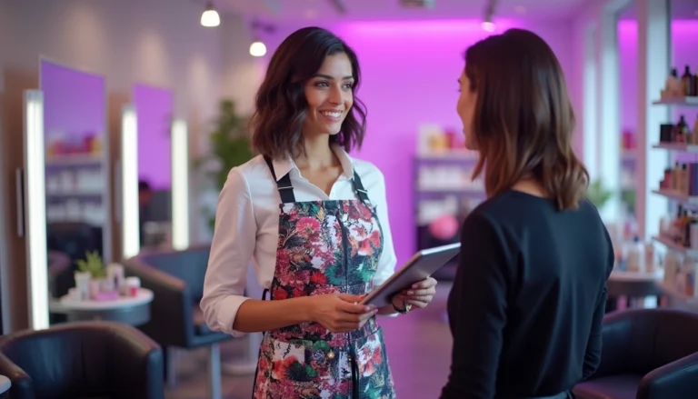 Illustration des solutions d'automatisation pour améliorer les services dans un institut de beauté