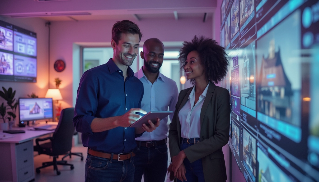 Graphique illustrant les avantages des plateformes d'IA pour les agences immobilières et garages automobiles