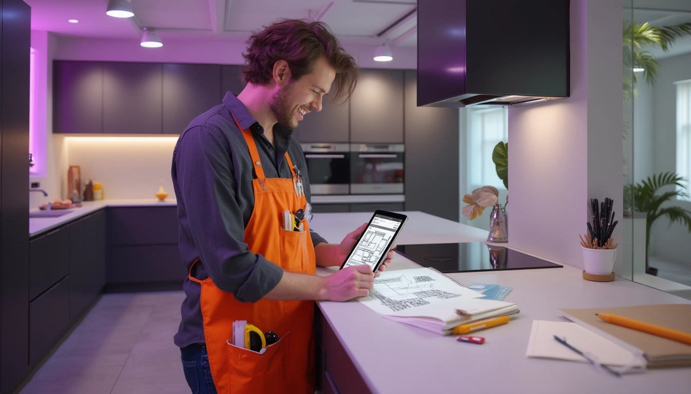 Cuisiniste utilisant un chatbot pour améliorer la relation client