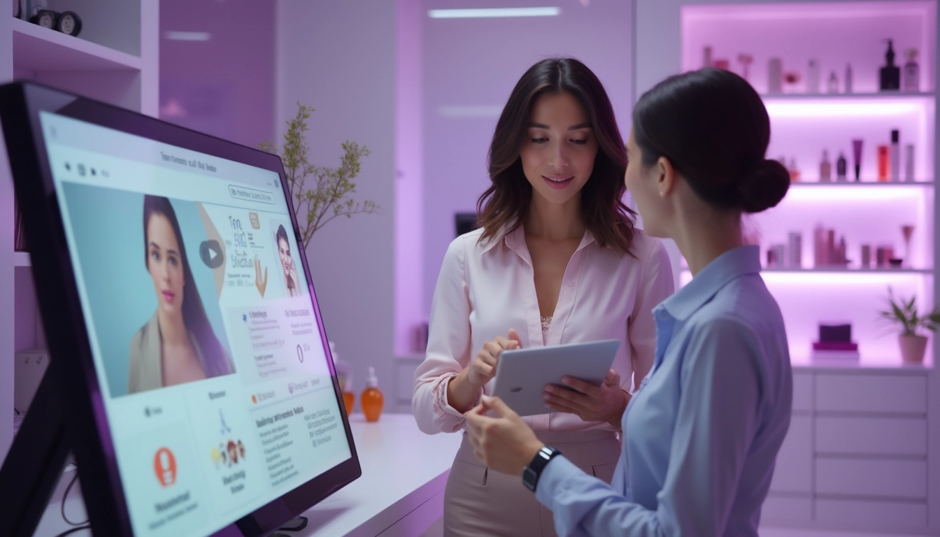 Institut de beauté utilisant des technologies d'intelligence artificielle pour améliorer l'expérience client